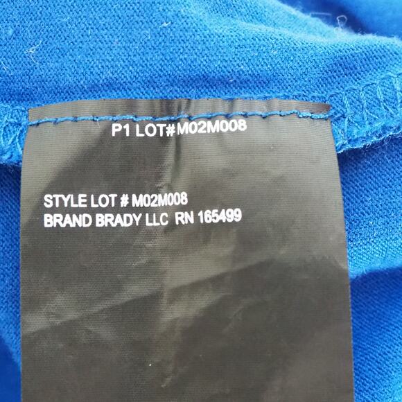 Tom Brady Brand Royal Blue Short Sleeve T-Shirt Men's Size XXL - Picture 10 of 11